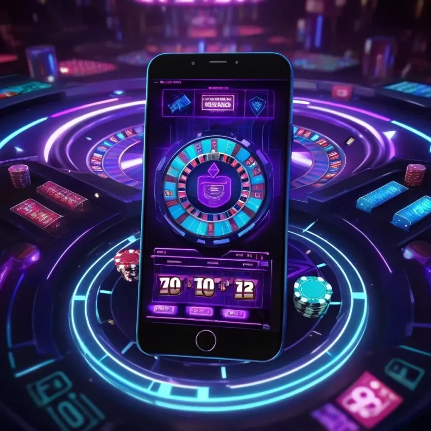 Mobile Casino Neon Glow
